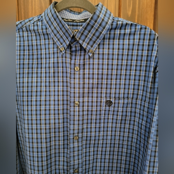 George Strait Wrangler Mens long-sleeved dress shirt - Picture 5 of 11